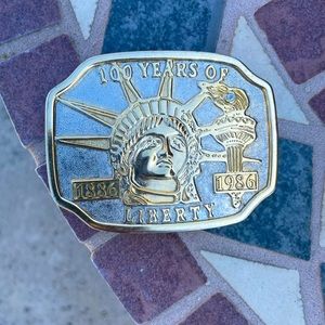 Vtg. 1986' ... 100 years of Liberty Belt Buckle